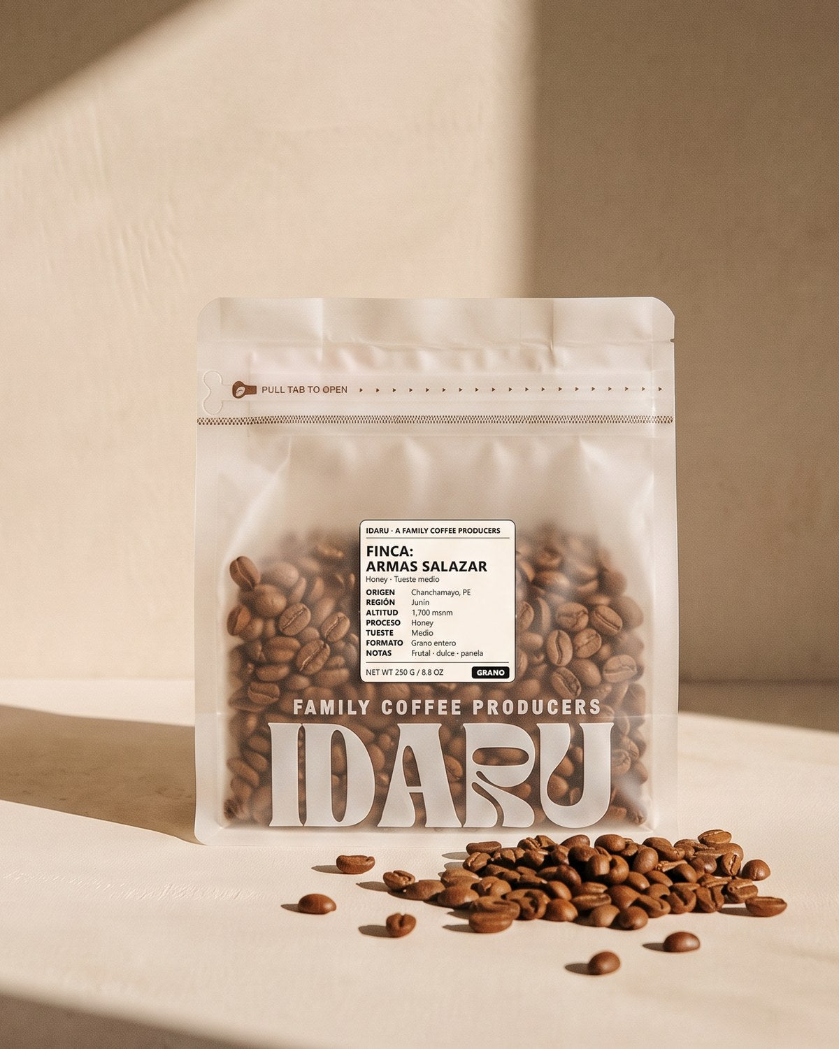 Café tostado · Grano Honey